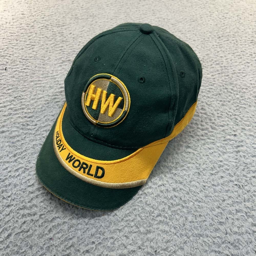 VTG Holiday World Hat Men Baseball Cap One Size J Hats Santa Clause Indiana